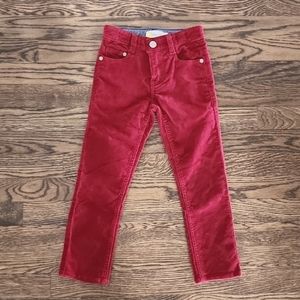 Mini Boden Red Corduroy Pants 4T